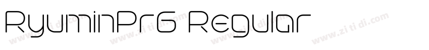 RyuminPr5 Regular字体转换